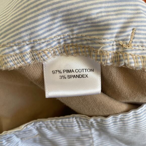 Peter Millar Pants Mens 38 Beige Chino Flat Front Athleisure Basic Casual - Picture 4 of 7